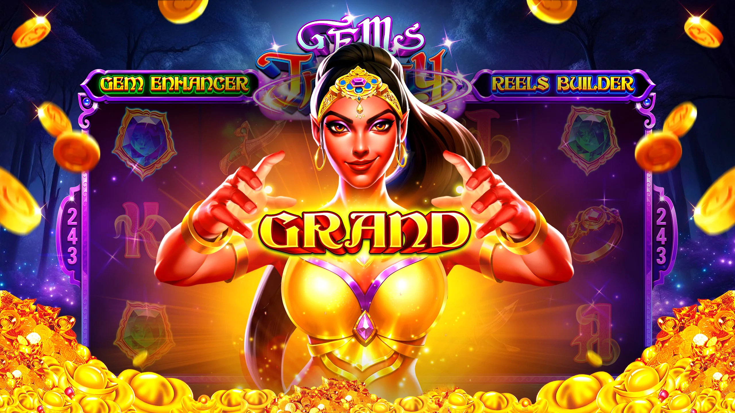 Screenshot of the main interface of the Winph Casino application.